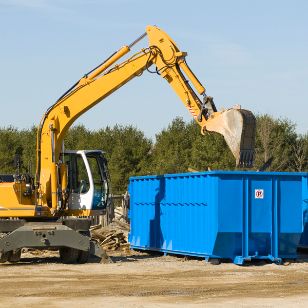 is there a minimum or maximum amount of waste i can put in a residential dumpster in East Rochester OH